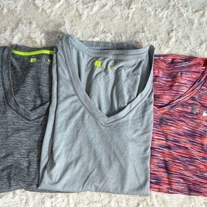Bundle of 2 Xersion Gray Athletic Tank Top and 1 Under Armour